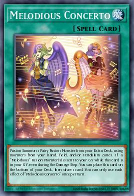 Melodious Concerto Yu-Gi-Oh card