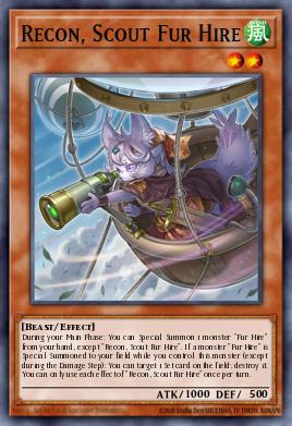Recon, Scout Fur Hire Yu-Gi-Oh card
