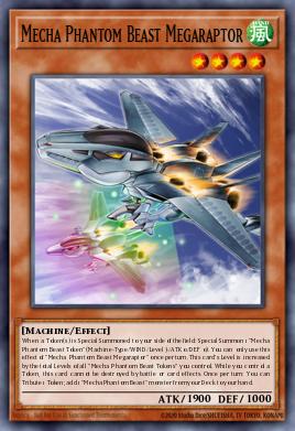 Mecha Phantom Beast Megaraptor Yu-Gi-Oh card