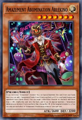 Amazement Abomination Arlekino Yu-Gi-Oh card