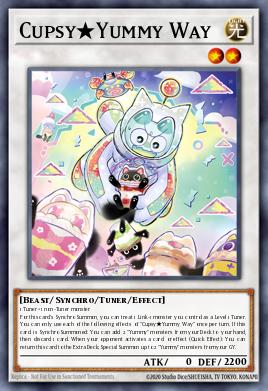 Cupsy★Yummy Way Yu-Gi-Oh card