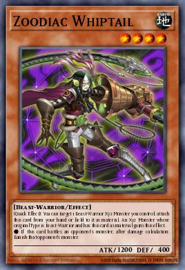 Zoodiac Whiptail Yu-Gi-Oh card