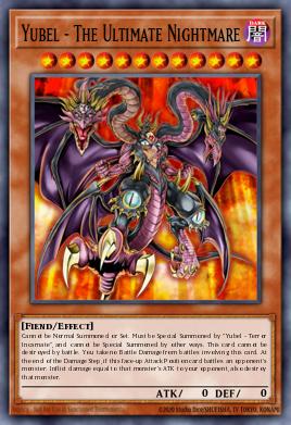 Yubel - The Ultimate Nightmare Yu-Gi-Oh card