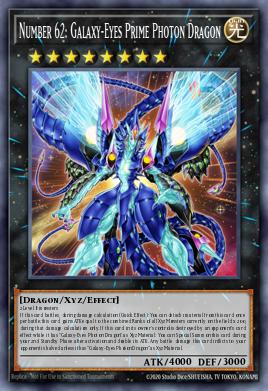 Number 62: Galaxy-Eyes Prime Photon Dragon Yu-Gi-Oh card