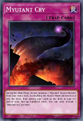 Myutant Cry Yu-Gi-Oh card