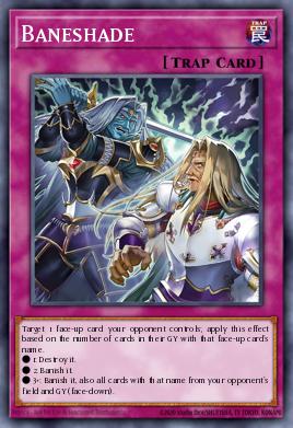 Baneshade Yu-Gi-Oh card