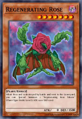 Regenerating Rose Yu-Gi-Oh card