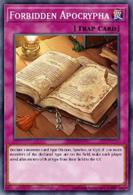Forbidden Apocrypha Yu-Gi-Oh card
