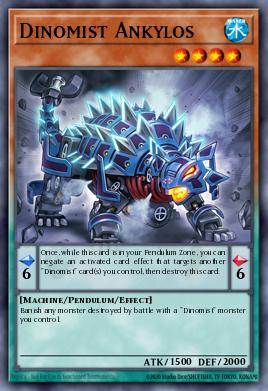 Dinomist Ankylos Yu-Gi-Oh card