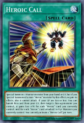 Heroic Call Yu-Gi-Oh card