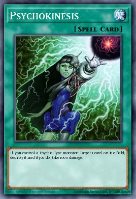 Psychokinesis Yu-Gi-Oh card