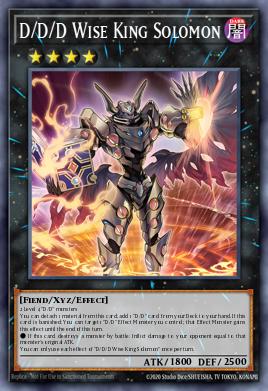 D/D/D Wise King Solomon Yu-Gi-Oh card