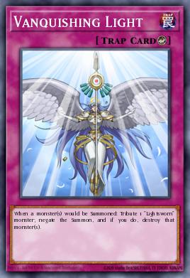 Vanquishing Light Yu-Gi-Oh card