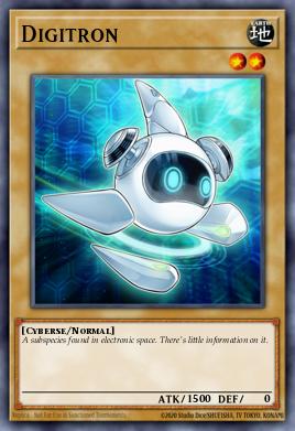Digitron Yu-Gi-Oh card