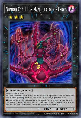 Number C43: High Manipulator of Chaos Yu-Gi-Oh card