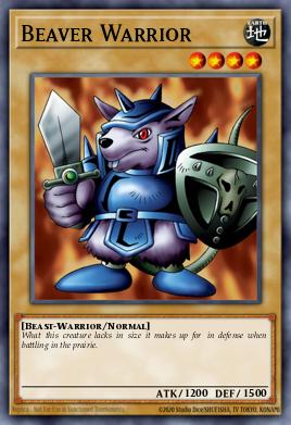 Beaver Warrior Yu-Gi-Oh card
