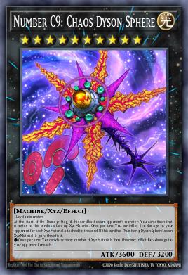 Number C9: Chaos Dyson Sphere Yu-Gi-Oh card