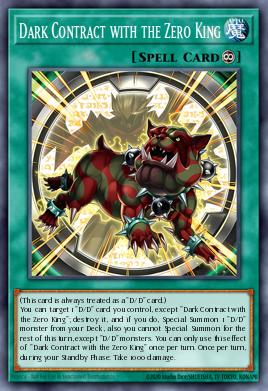 Dark Contract with the Zero King Yu-Gi-Oh card