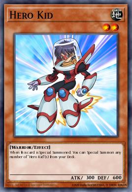 Hero Kid Yu-Gi-Oh card
