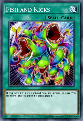 Fish and Kicks Yu-Gi-Oh card