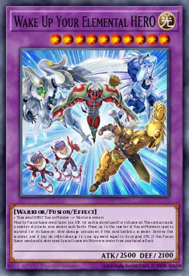 Wake Up Your Elemental HERO Yu-Gi-Oh card