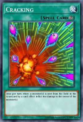 Cracking Yu-Gi-Oh card