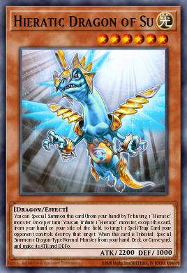 Hieratic Dragon of Su Yu-Gi-Oh card