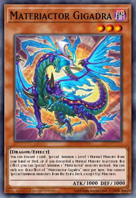 Materiactor Gigadra Yu-Gi-Oh card