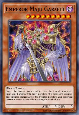 Emperor Maju Garzett Yu-Gi-Oh card