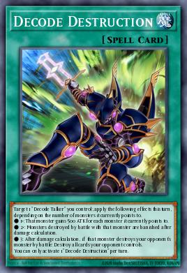 Decode Destruction Yu-Gi-Oh card