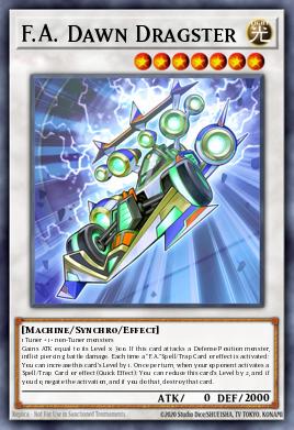 F.A. Dawn Dragster Yu-Gi-Oh card
