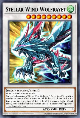Stellar Wind Wolfrayet Yu-Gi-Oh card