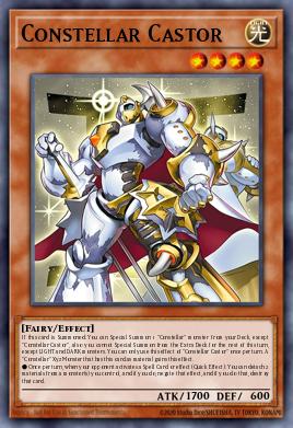 Constellar Castor Yu-Gi-Oh card