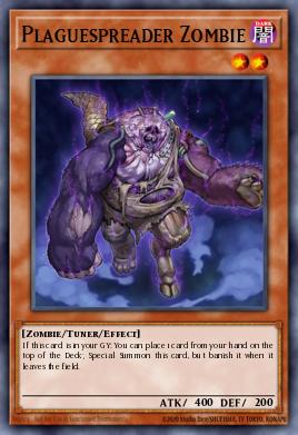 Plaguespreader Zombie Yu-Gi-Oh card