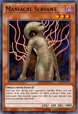 Maniacal Servant Yu-Gi-Oh card