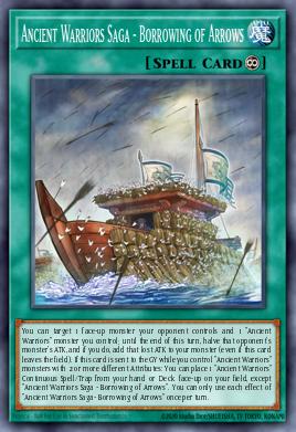 Ancient Warriors Saga - Borrowing of Arrows Yu-Gi-Oh card