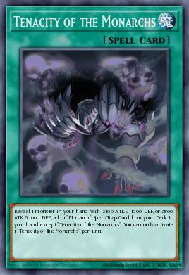 Tenacity of the Monarchs Yu-Gi-Oh card