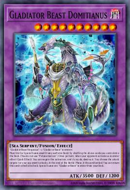 Gladiator Beast Domitianus Yu-Gi-Oh card