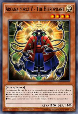 Arcana Force V - The Hierophant Yu-Gi-Oh card