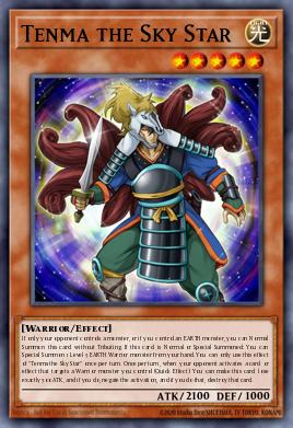 Tenma the Sky Star Yu-Gi-Oh card