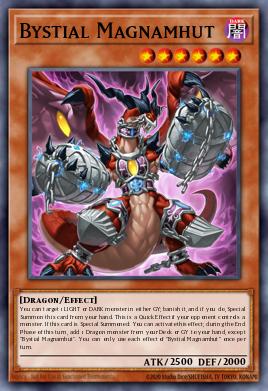 Bystial Magnamhut Yu-Gi-Oh card