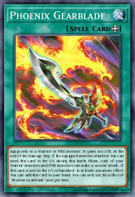 Phoenix Gearblade Yu-Gi-Oh card