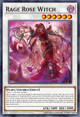 Rage Rose Witch Yu-Gi-Oh card