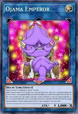 Ojama Emperor Yu-Gi-Oh card