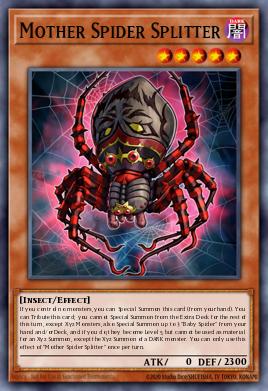 Mother Spider Splitter Yu-Gi-Oh card