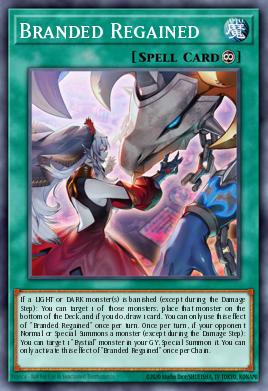 Branded Regained Yu-Gi-Oh card