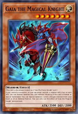 Gaia the Magical Knight Yu-Gi-Oh card
