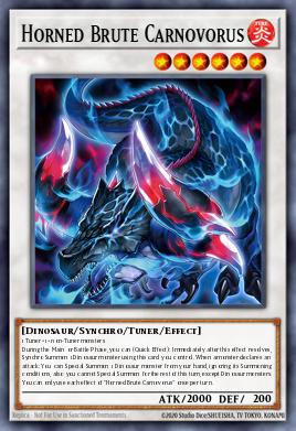 Horned Brute Carnovorus Yu-Gi-Oh card