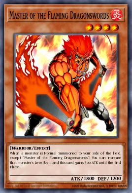 Master of the Flaming Dragonswords Yu-Gi-Oh card