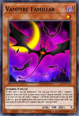 Vampire Familiar Yu-Gi-Oh card